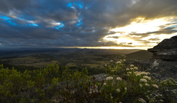 Sunset from Blue mountains national park.