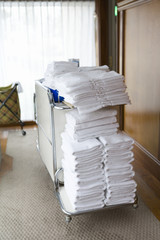 Obraz na płótnie Canvas pile of towels