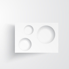 Vector watercolor circle. Vintage paper texture.