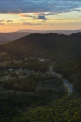 Sunset from Blue mountains national park.