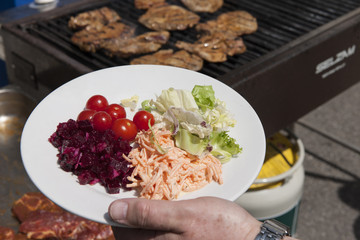 Salatteller, Schweiz