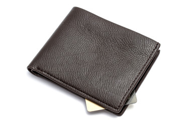 Black wallet with Credit card