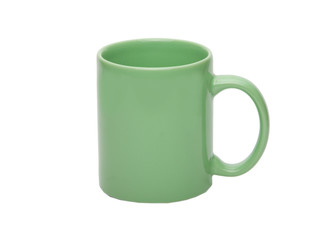 green cup isolated