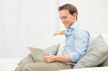 Young Man With Tablet