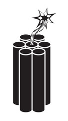 Dynamite on white background