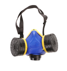 Closeup of gas mask.