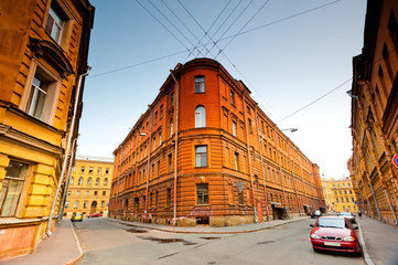 houses in the center of St. Petersburg