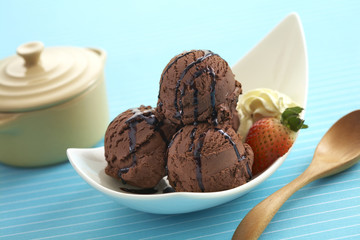 icecream chocolate and cream
