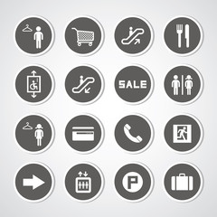 shopping mall icons
