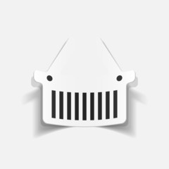 realistic design element: food basket