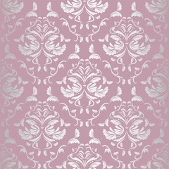 seamless wallpaper.damask pattern.floral background