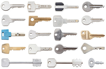 collection of different house keys