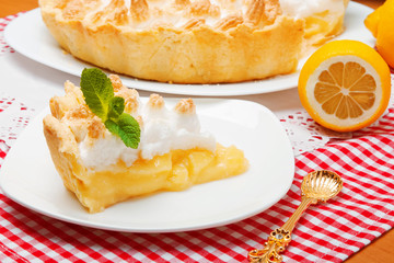 Homemade lemon pie