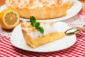Homemade lemon pie