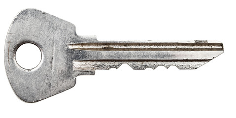 used steel key for cylinder lock