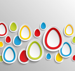 Easter eggs abstract colorful background.