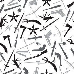 weapons and guns gray pattern eps10