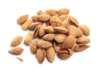 Almond nuts in shell