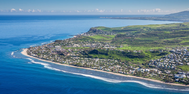 Birdview of Saint-Gilles Les Bains, La R&eacute;union