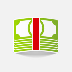realistic design element: money