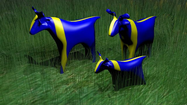 I love Sweden ... let's dance 3D animation
