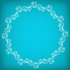 Circle Lacy Wavy Pattern