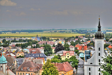 Fototapeta premium Javornik town (czech republic)-hdr