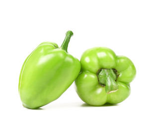 Green peppers.