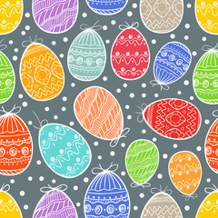 Happy Easter seamless background