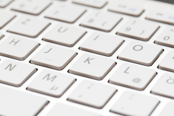 Keyboard of a modern laptop