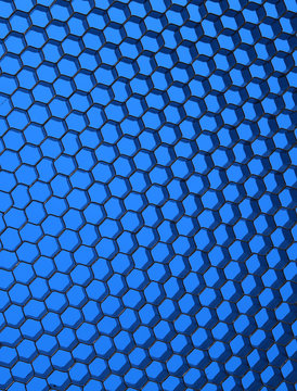 Close up of black net. Blue light © indigolotos