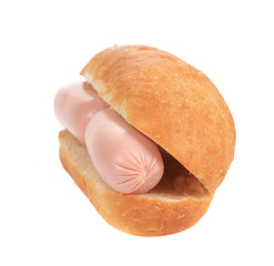 Hot dog bread and sausage roll.