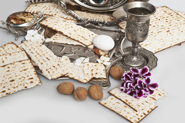 Matza bread for passover celebration