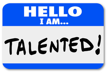 Hello I Am Talented Name Tag Job Fair Introduction Networking