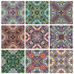 Set of South East Asian Textile Vector Pattern