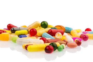 Viele bunte Tabletten