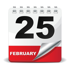 25 FEBRUARY ICON