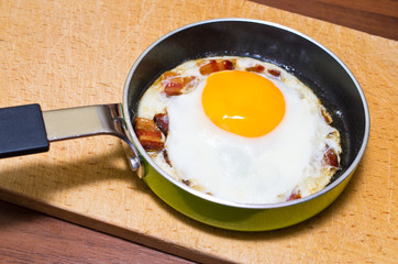 Egg with bacon