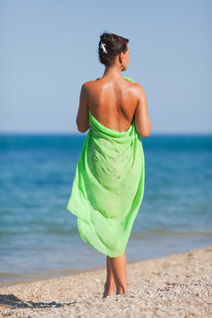 Girl at the sea