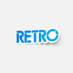 realistic design element: retro