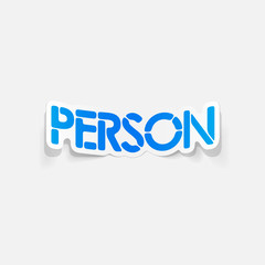 realistic design element: person