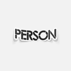 realistic design element: person