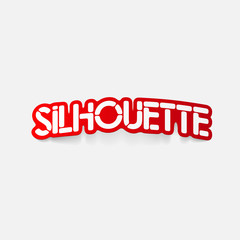 realistic design element: silhouette