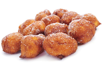 bunyols de Quaresma, typical pastries of Catalonia, Spain, eaten