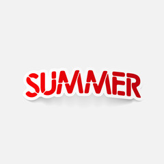 realistic design element: summer