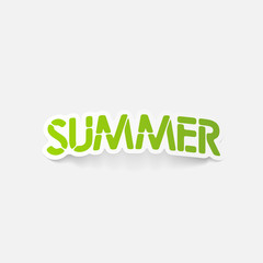realistic design element: summer