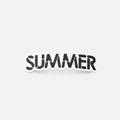 realistic design element: summer