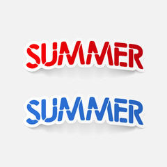 realistic design element: summer