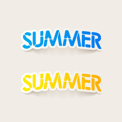 realistic design element: summer