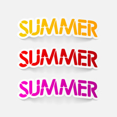 realistic design element: summer